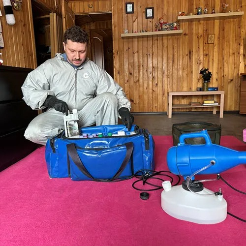 ФОТО Полное удаление ртути в помещениях в Пироговском